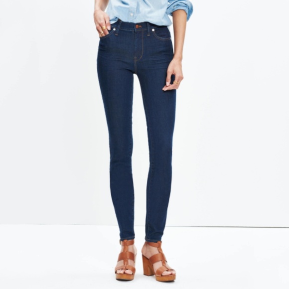 Madewell Denim - Madewell 9" High Riser Skinny Jeans Davis Wash